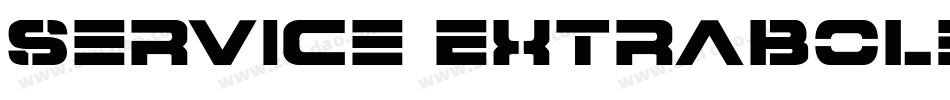 Service ExtraBold字体转换